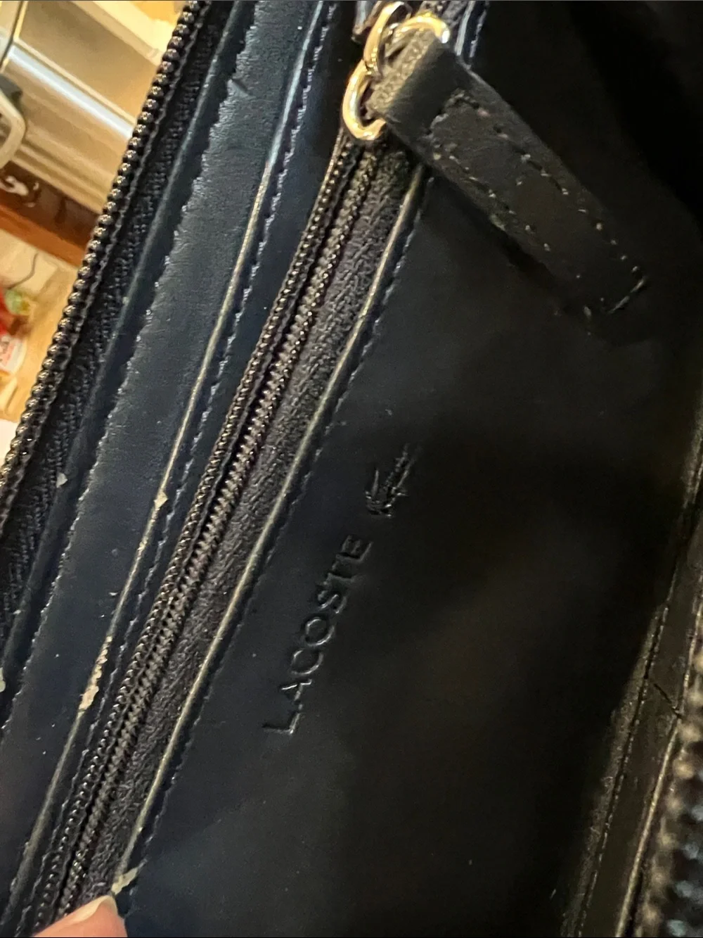 Lacoste blue Zip-around wallet
